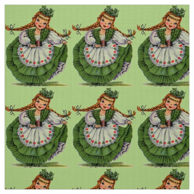 Vintage Irish Miss Fabric (Swatch)