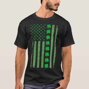 Vintage Irish S Hamrock Flag St Patrick's Day T-Shirt