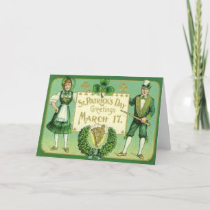Vintage Irish St Patrick's Day Card