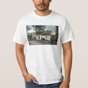 Vintage Irish thatched cottage St. Patricks Day T-Shirt