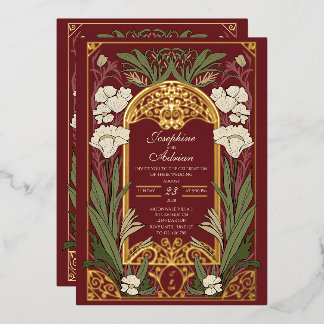 Vintage Ironwork and Art Nouveau | Editable Colour