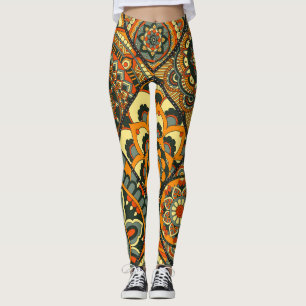Vintage Islamic motifs, decorative seamless. Leggings