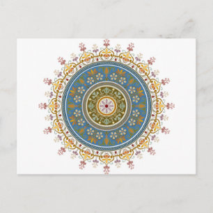 Vintage Islamic Pattern Design Postcard