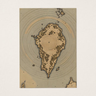Vintage Island Map Antique Fantasy Cartography