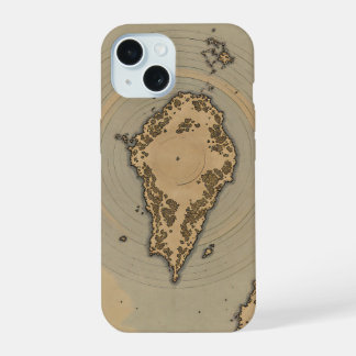 Vintage Island Map Antique Fantasy Cartography iPhone 15 Case