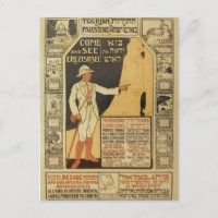 Vintage Israel Palestine Travel Postcard