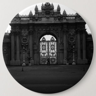Vintage Istanbul Dolmabahçe palace gate 1970 6 Cm Round Badge