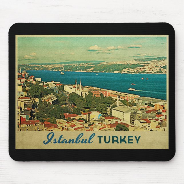Vintage Istanbul Turkey Mouse Pad (Front)