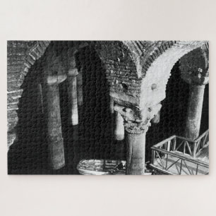 Vintage Istanbul Underground Cistern Basilica Jigsaw Puzzle