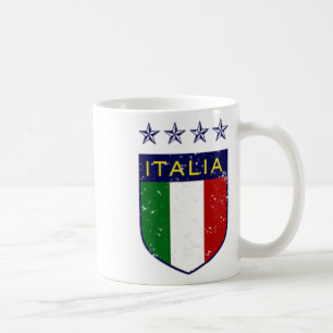 Vintage Italia Soccer Double-sided Coffee Mug