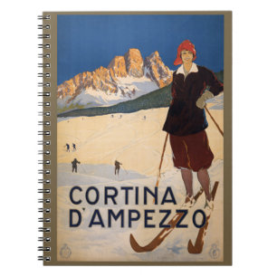 Vintage Italian Alps Italy notebook