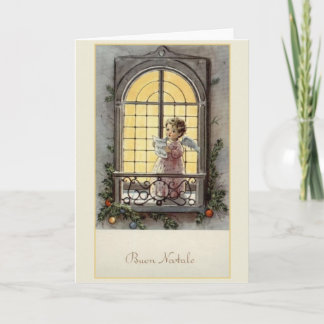 Vintage Italian Buon Natale Christmas Card