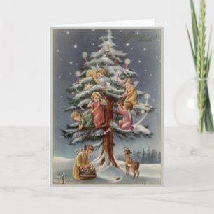Vintage Italian Buon Natale Christmas Card