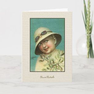 Vintage Italian Christmas Greeting Card