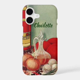 Vintage Italian Food Tomato Onions Peppers Catsup