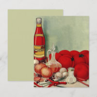 Vintage Italian Foods Tomato Catsup Invitation