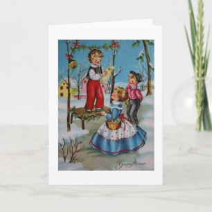 Vintage Italian New Year Card - Buon Anno