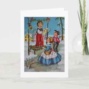 Vintage Italian New Year's Greeting Card