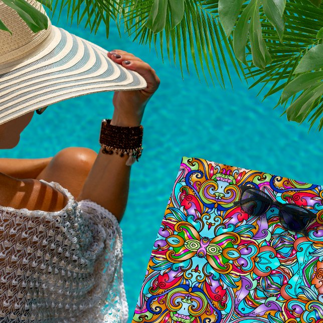 VINTAGE ITALIAN ORNAMENTAL BEACH TOWEL (Creator Uploaded)