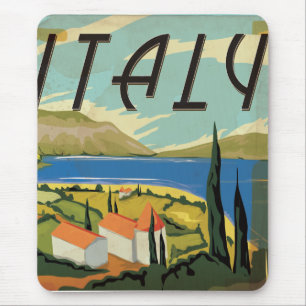 Vintage Italian Poster Mouse Pad
