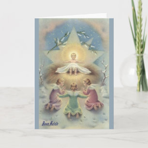 Vintage Italian Religious Christmas Card