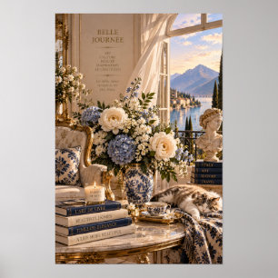 Vintage Italian Riviera Floral Wall Art