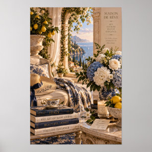 Vintage Italian Riviera Slow Living Wall Art