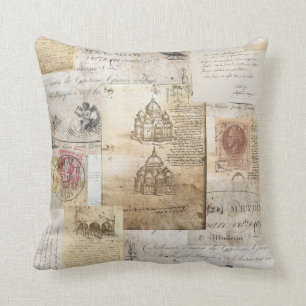 Vintage Italian Rome Cathedral Pillow