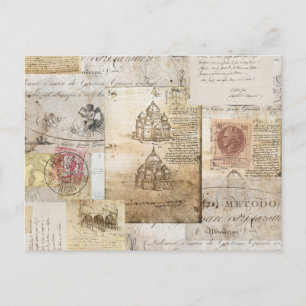 Vintage Italian Rome Cathedral Postcard