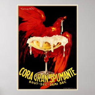 Vintage Italian Spumante Advertisement Poster