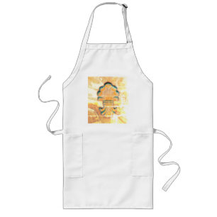Vintage Italian Style Medallion Long Apron