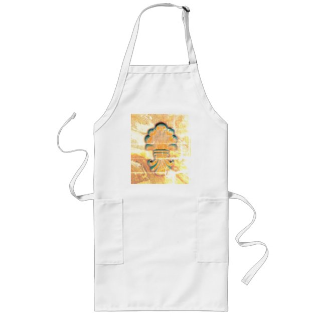 Vintage Italian Style Medallion Long Apron (Front)