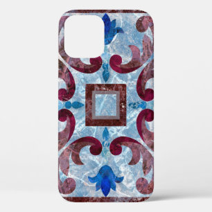 Vintage Italian tile with Moroccan patternabstract iPhone 12 Case