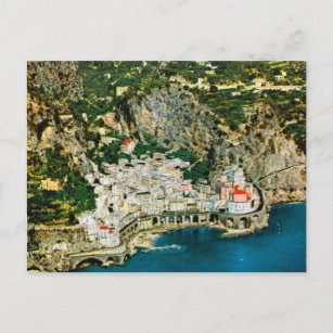 Vintage Italy, Amalfi Coast Postcard