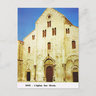 Vintage Italy, Bari, St Nicholas Church Postcard
