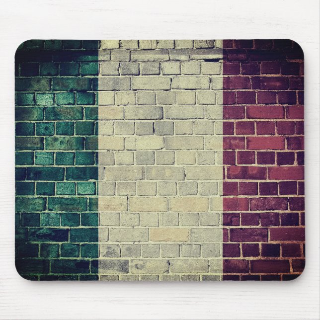 Vintage Italy flag Mouse Pad (Front)