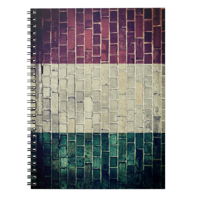 Vintage Italy flag Notebook (Front)
