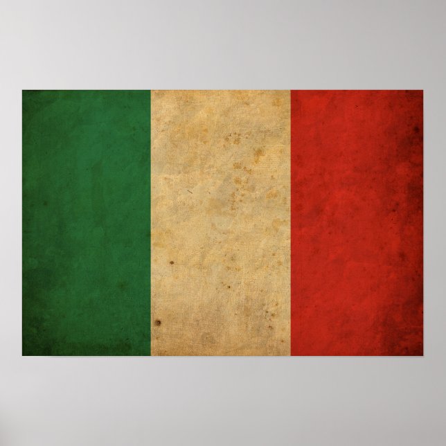 Vintage Italy flag Poster (Front)