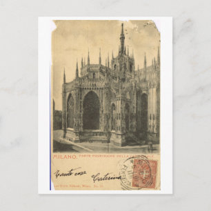 Vintage Italy, Milano, Duomo 1900 Postcard
