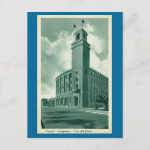 Vintage Italy, Taranto Lungemare Case del Fascio Postcard