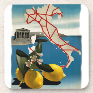Vintage Italy Travel Coaster