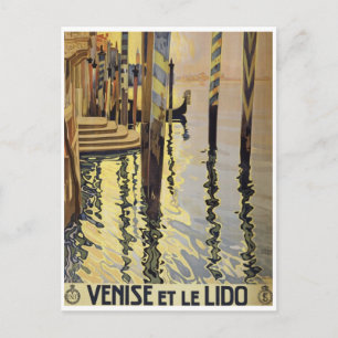 Vintage Italy Travel Poster Postcard