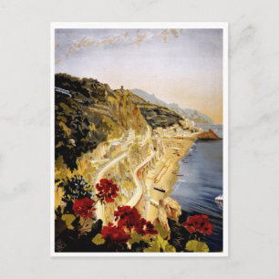 Vintage Italy Travel Poster Postcard
