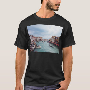 Vintage Italy Venice Canal Photo T-Shirt