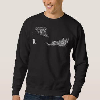 Vintage It's In My DNA Malaysia Outline Map Malays Sweatshirt