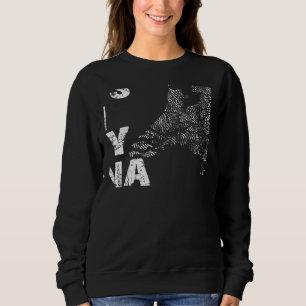 Vintage It's In My DNA Netherlands Outline Map Dut Sweatshirt