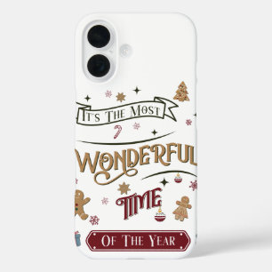 Vintage It's The Most Wonderful Time iPhone 16 Case