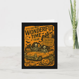 Vintage It's The Most Wonderful Time Of The Year H Card