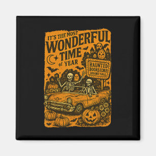Vintage It's The Most Wonderful Time Of The Year H Magnet