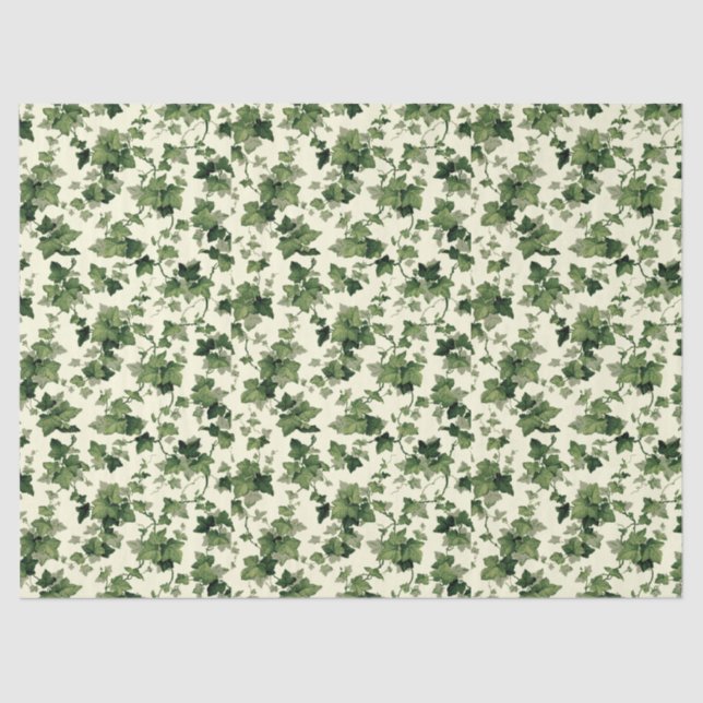 Vintage Ivy pattern Tissue Paper (Front)